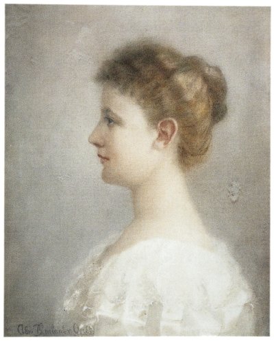 Portrait of Wilhelmina of Orange-Nassau by Adri Bleuland van Oordt